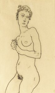 Nudo in piedi da Egon Schiele