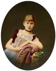 Ritratto di una ragazza, fine XIX secolo da Egor Maximovich Ovcharenko