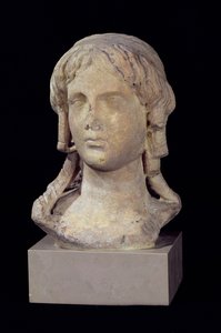 Testa di Berenice I (c.317-c.275 a.C.) o Cleopatra I, periodo tolemaico