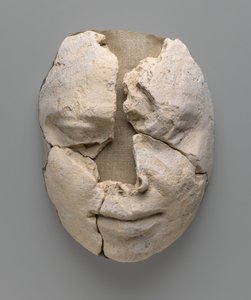 Maschera di mummia di un uomo costituita solo dal viso da Egyptian