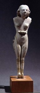 Statuetta di una Femmina Nuda, Periodo Thinite, c.3100-2700 a.C. da Egyptian