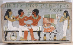 Stele di Amenemhat e la sua famiglia da Egyptian 11th Dynasty