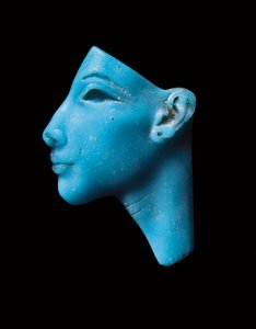 Intarsio di Akhenaton o Nefertiti, Nuovo Regno, periodo di Amarna, c.1353-1336 a.C. da Egyptian 13th Dynasty