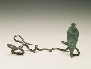 Bacchetta a forma di uraeus, dalla Tomba 5 del Ramesseum, Tebe, Medio Regno, 1773-1650 a.C.