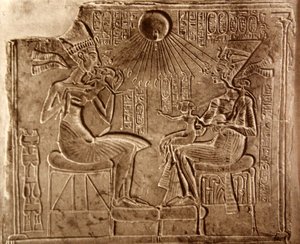 Akhenaton e la sua famiglia, da Akhetaten