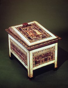 Scrigno, dalla Tomba di Tutankhamon, Nuovo Regno da Egyptian 18th Dynasty