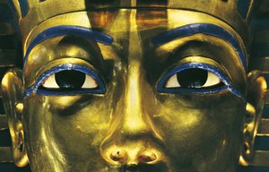 Egitto, Tebe, Luxor, Valle dei Re, Tomba di Tutankhamon, Tesori di Tutankhamon, Maschera d