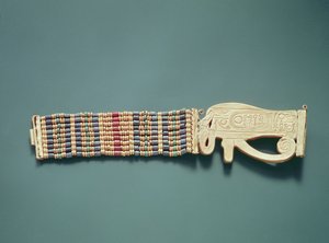 Braccialetto flessibile di perline, dalla tomba di Tutankhamon
