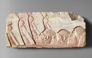 Stranieri in processione, c.1345 a.C. da Egyptian 18th Dynasty