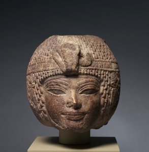 Testa di Amenhotep III con la parrucca rotonda, c.1391-1353 a.C. da Egyptian 18th Dynasty