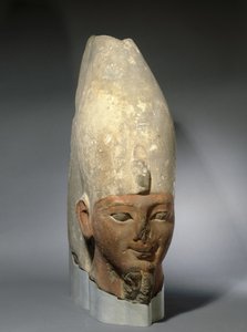 Testa di un re della prima XVIII dinastia, Nuovo Regno, c.1539-1493 a.C. da Egyptian 18th Dynasty