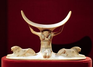 Poggiatesta con Shu, il Dio egizio dell