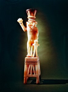Vaso unguentario leomorfo, dalla tomba di Tutankhamon da Egyptian 18th Dynasty