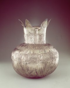 Vaso a forma di melograno, dalla tomba di Tutankhamon, Nuovo Regno (argento o elettro) da Egyptian 18th Dynasty