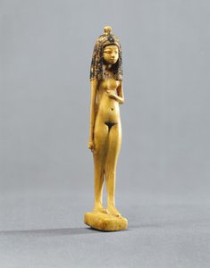 Statuetta di una ragazza nuda, Nuovo Regno, c.1390-1353 a.C.