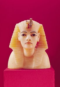 Tappo di una delle urne canopiche, dalla tomba di Tutankhamon (c.1370-1352 a.C.) Nuovo Regno