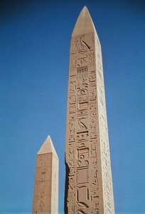 Gli obelischi di Tuthmosis I e Hatshepsut al Grande Tempio di Amon, Nuovo Regno