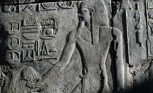 Bassorilievo, Tempio di Luxor, Luxor, Tebe (Patrimonio dell