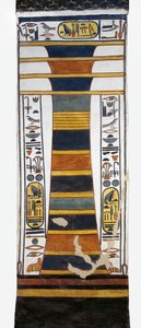 Egitto, Tebe, Luxor, Valle delle Regine, Tomba di Nefertari, pilastro Djed che rappresenta la colonna vertebrale di Osiride con midollo osseo della resurrezione, dalla XIX dinastia da Egyptian 19th Dynasty