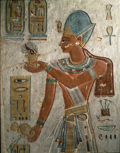 Antichità egiziane: il faraone Ramses I (1320-1310 a.C.) rappresenta l