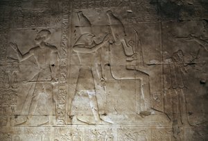 Rilievo, Tempio di Seti I, Abydos, Egitto, civiltà egizia, Nuovo Regno, Dinastia XIX da Egyptian 19th Dynasty