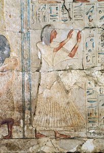 Rilievo dalla tomba di Netcherouymes, alto funzionario di Ramses II, 2475 a.C., Saqqara, Civiltà Egizia, Nuovo Regno, Dinastia XIX da Egyptian 19th Dynasty