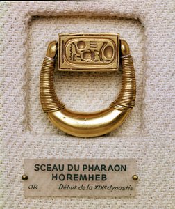 Anello con il sigillo del Generale Horemheb