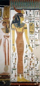 Selqet, dettaglio degli affreschi nella camera sepolcrale di Nefertari, Valle delle Regine, Luxor, Tebe (Patrimonio Mondiale dell