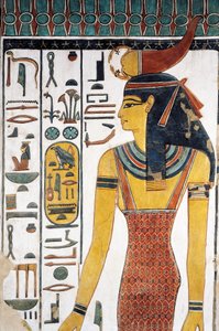 La dea Selkis, affresco, ingresso al vestibolo, Tomba di Nefertari (QV66), Valle delle Regine, Tebe (Lista del Patrimonio Mondiale dell
