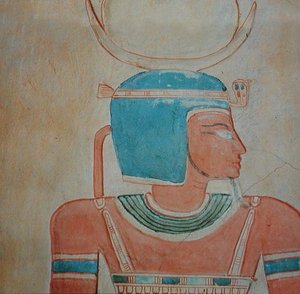 Il dio Shepes, dalla tomba del Principe Khaemwaset II, figlio di Ramses III (c.1187-1156 a.C.) Nuovo Regno da Egyptian 20th Dynasty