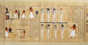 Papiro mitologico di Imenemsaouf, Terzo Periodo Intermedio, c.1000 a.C. (dettaglio)