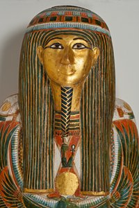 Corredo funerario. Bara del sacerdote capo di Karnak, Nekht-ef-Mut, 924-889 a.C. (legno dipinto) da Egyptian 22nd Dynasty
