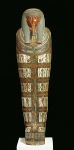 Cartonnage della mummia di Nespanetjerepenere, possibilmente da Tebe, Terzo Periodo Intermedio