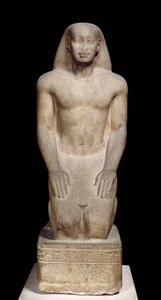 Statua di Nakhtorheb inginocchiato, Periodo Saite, c.595-589 a.C.