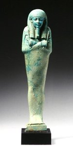 Figura ushabti per Nakht-Hor-em-heb-mes-em-khereden, Periodo Tardo Dinastico, c.600 a.C.