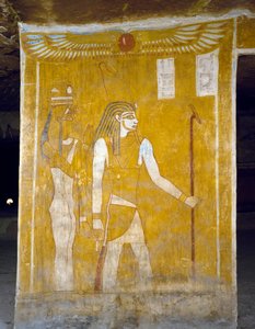 Pitture murali dalla Tomba di Pa Nentwy, Oasi di Bahariya, Giza, Egitto. Civiltà egizia, XXVI dinastia, 663-525 a.C. da Egyptian 26th Dynasty