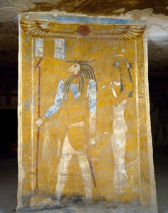 Dipinti murali dalla Tomba di Pa Nentwy, Oasi di Bahariya, Giza, Egitto. Civiltà egizia, XXVI Dinastia, 663-525 a.C. da Egyptian 26th Dynasty