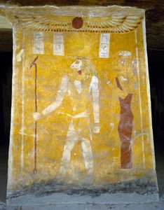 Dipinti murali dalla Tomba di Pa Nentwy, Oasi di Bahariya, Giza, Egitto. Civiltà egizia, XXVI Dinastia, 663-525 a.C. da Egyptian 26th Dynasty
