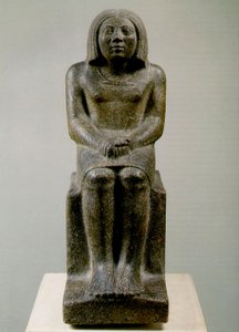 Figura maschile seduta, Egitto, Ankh, III dinastia