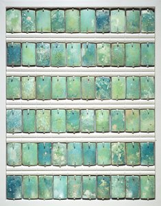 Piastrelle, dalla piramide a gradoni di Djoser, Saqqara, Antico Regno, 2667-2648 a.C. da Egyptian 3rd Dynasty
