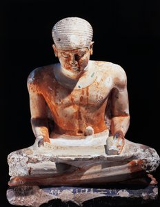 Scrivano seduto, da Giza Egitto 2575 a.C., dinastia IV