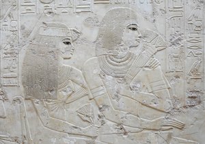 Amenhotep e sua moglie May, tomba di Ramose da Egyptian Egyptian