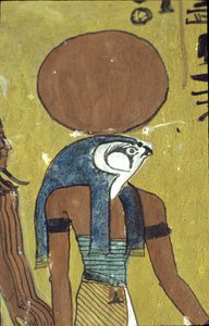 Antico Egitto, dipinto murale, Tomba di Sennedjem, Tomba dei Nobili, Tebe, Deir el Medina da Egyptian Egyptian