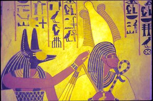 Antico Egitto, dipinto murale, Tomba di Sennufer, Tomba dei Nobili, Tebe da Egyptian Egyptian