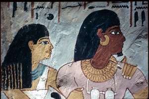 Antico Egitto, dipinto murale, Tomba di Sennufer, Tomba dei Nobili, Tebe