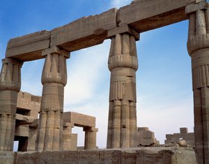 Antichità egizia: vista del tempio di Karnak. Egitto da Egyptian Egyptian