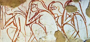 Pittura murale di una tomba egizia da Egyptian Egyptian
