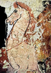Pittura murale di una tomba egizia