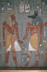 Faraone e Anpu che si tengono per mano da Egyptian Egyptian