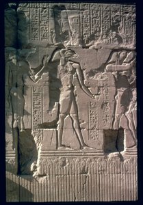 Rilievo raffigurante Khnum, dalla parete del Tempio di Khnum